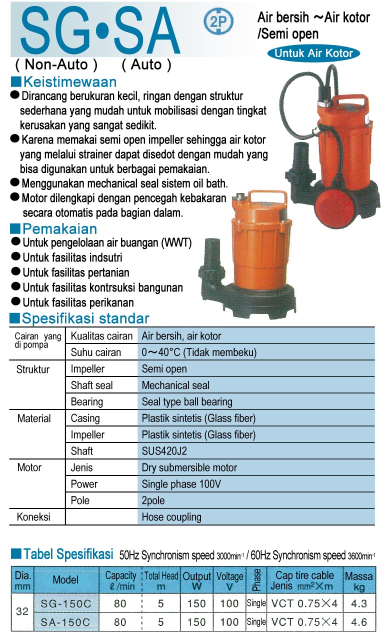 Submersible Pump SG - SA